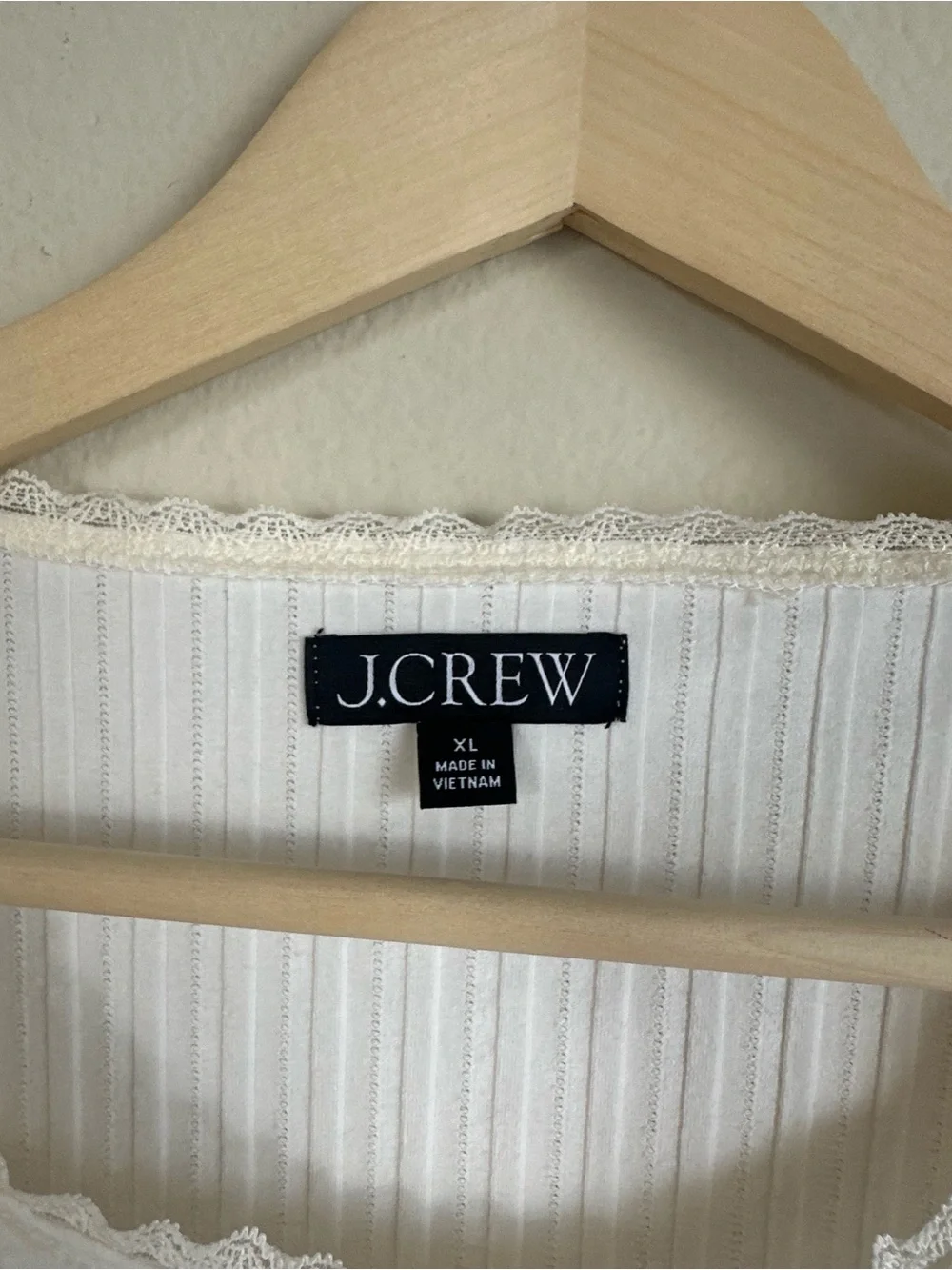 NWOT J.Crew Pointelle Short Sleeve Rib T Shirt